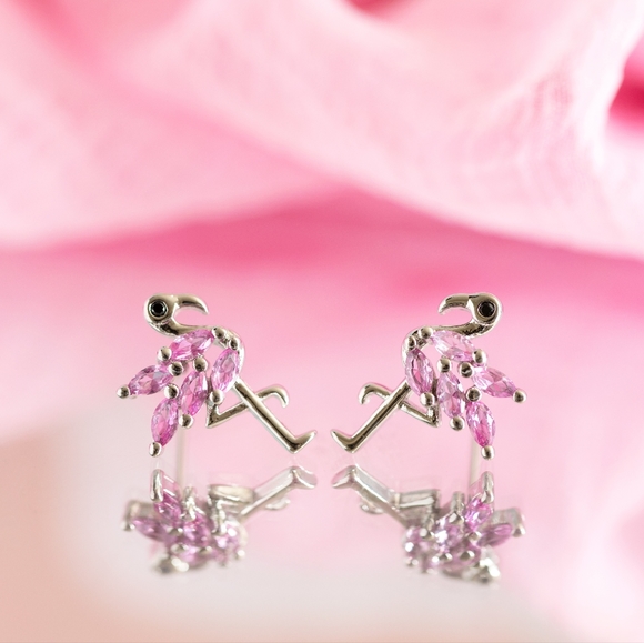 Pink Flamingo Studs - Picture 4 of 8